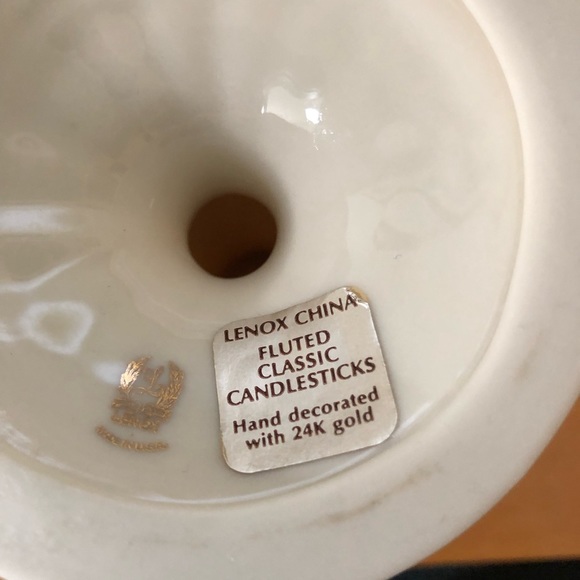 Lenox fluted classic vintage candlesticks 5” - Picture 4 of 4